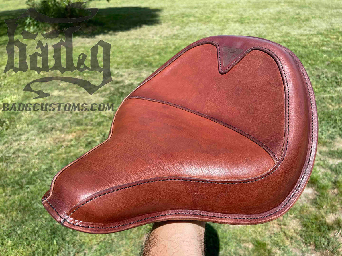 CUSTOM SERVICE: Triumph Bobber Seat Re-Upholstery (Match Your Saddlebags)