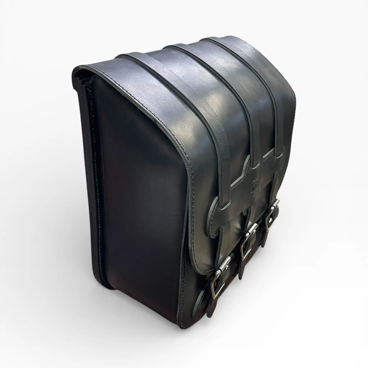 Universal Heavy Duty Leather Saddlebag - US02S (Solo Bag)