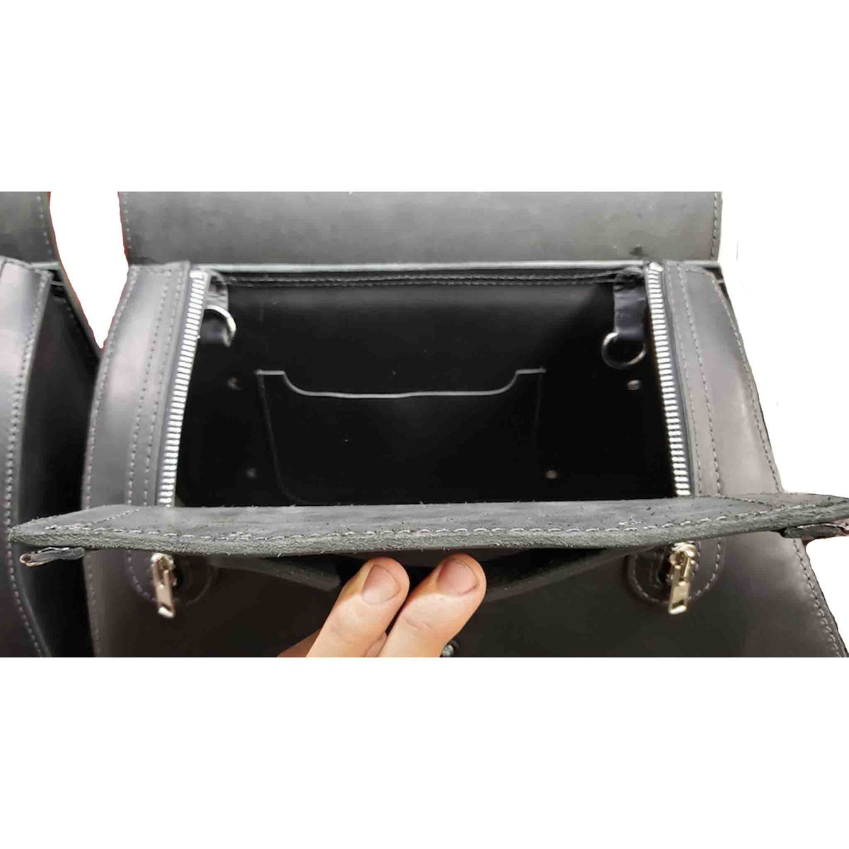 Upgrade your ride with the IS01 Heavy Duty Saddlebags. Hand crafted in USA with premium veg tan steer hide leather and stainless steel hardware. Durable and stylish, they are the perfect fit for your motorcycle.