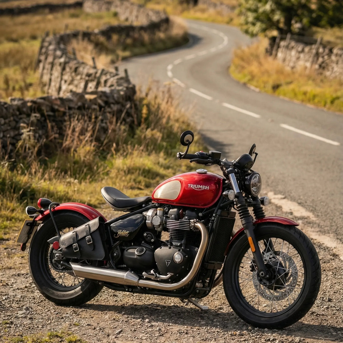 Triumph Bobber Right Side Solo Bag - TBR01