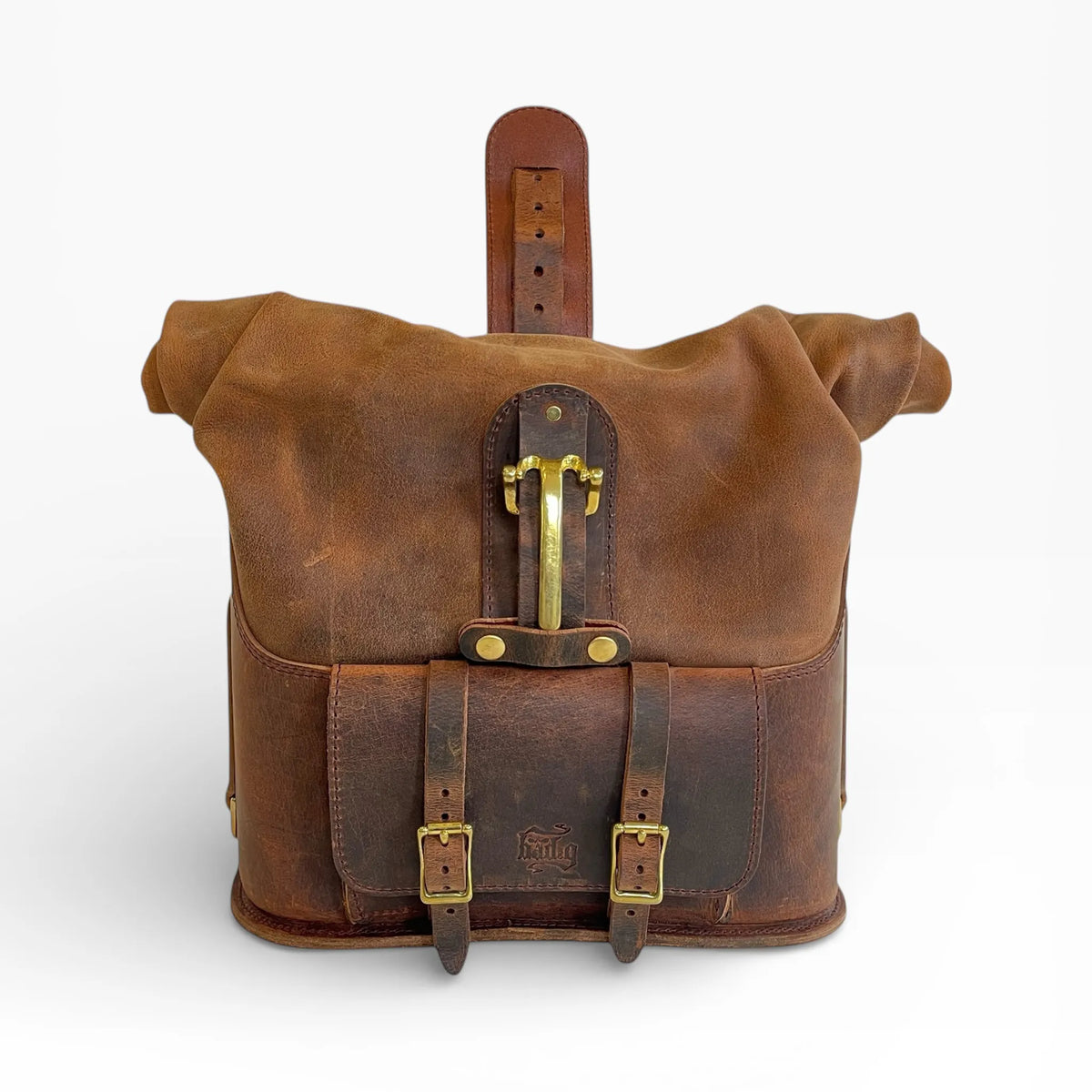 Universal Leather Rolltop Pannier - URP01 (Solo Bag)